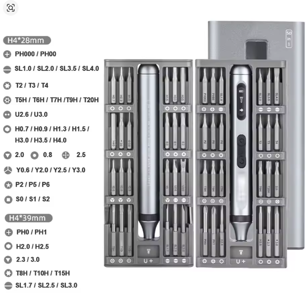 Electric screwdriver set, magnetic precision-50 in 1