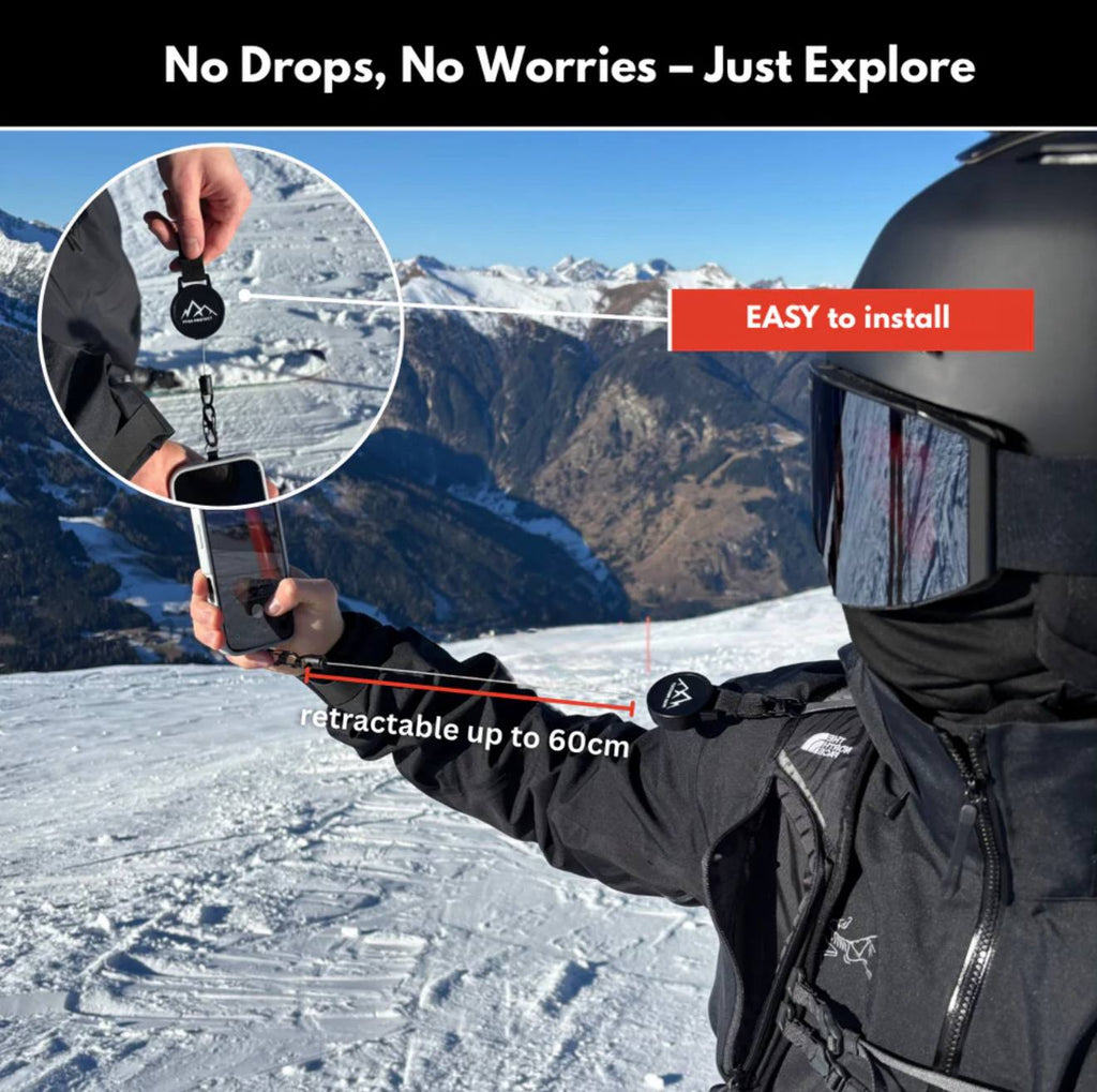 Easy Protect Phone Tether - Anti-Drop System for Skiing