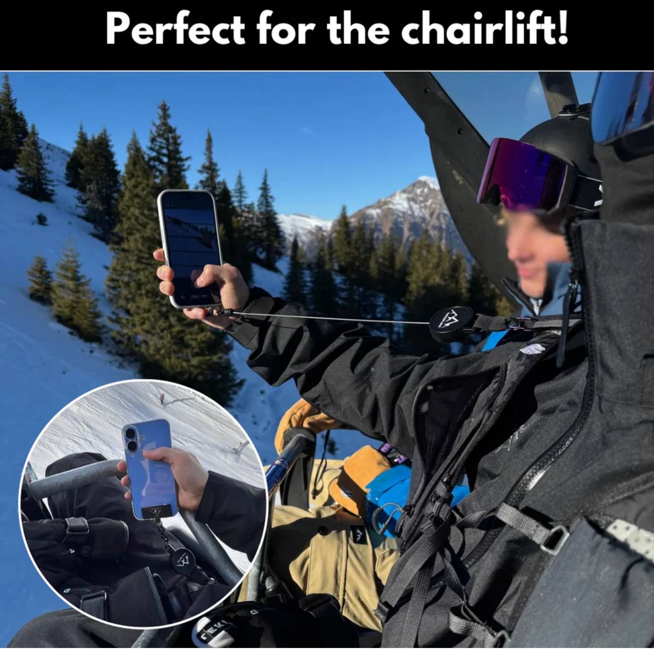 Easy Protect Phone Tether - Anti-Drop System for Skiing