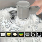 Cordless Electric Spin Scrubber-White/Grey